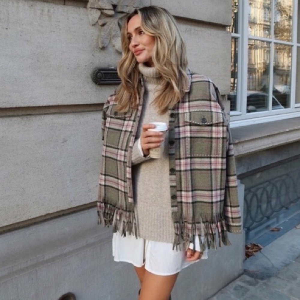 Zara fringe overshirt